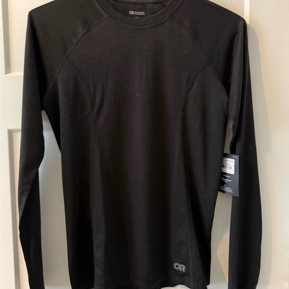NWT Outdoor Research Alpine Onset Merino 150 Crew (Women’s | Black | Small)